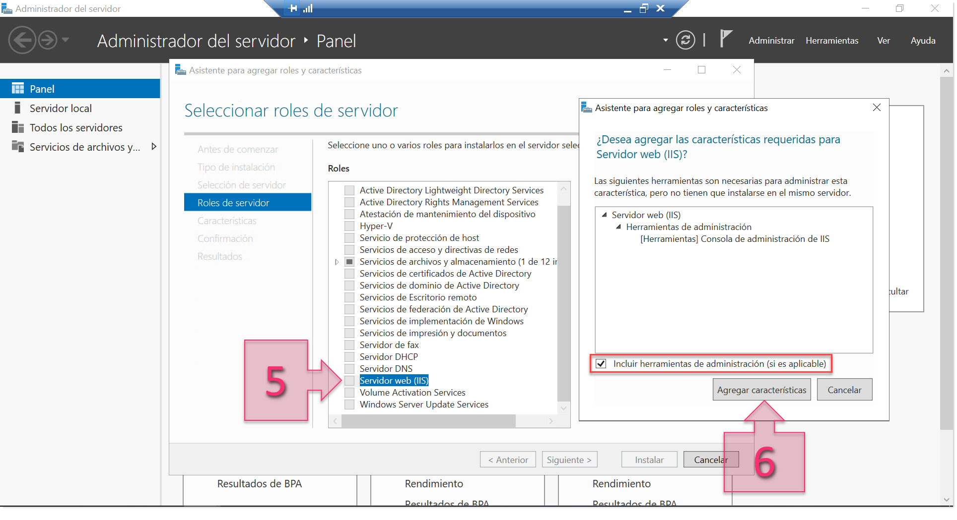 Part 1 - Select the IIS role and its associated features