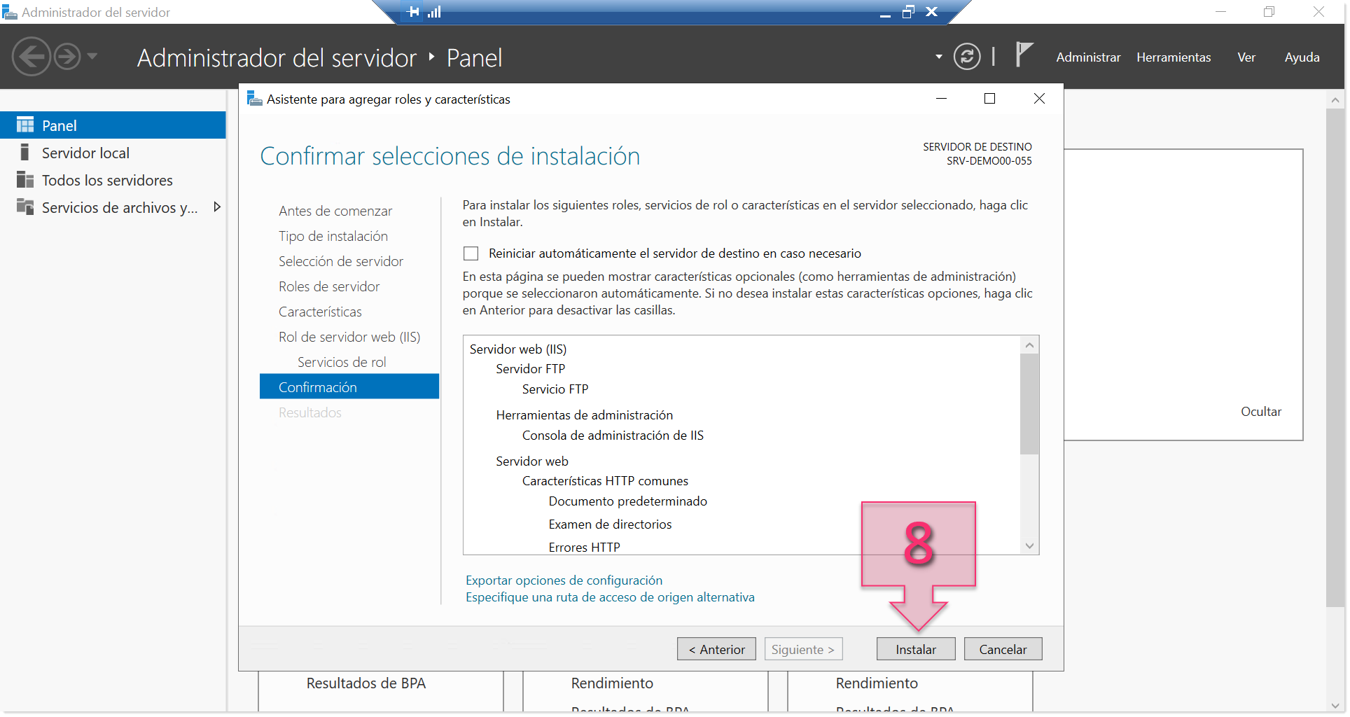 Part 1 - Check selections and begin installation