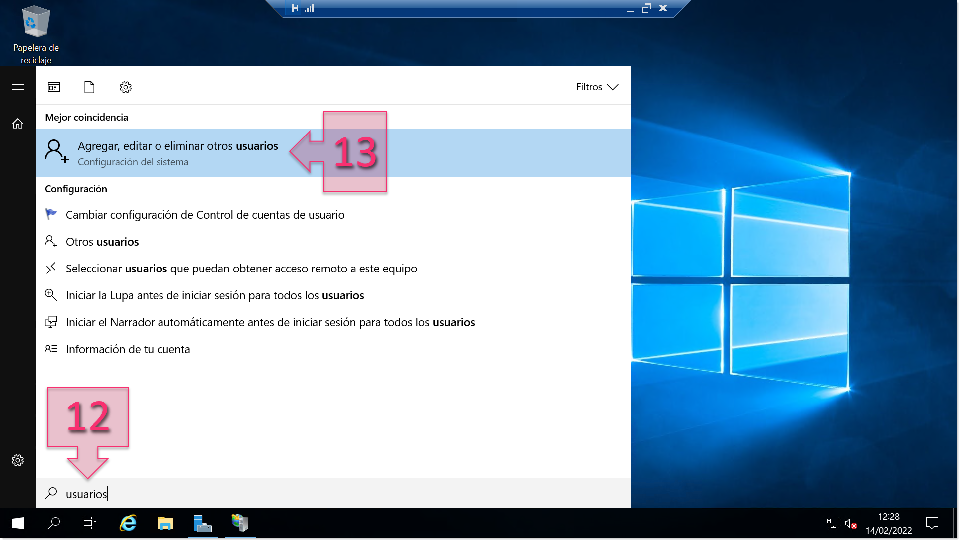 Part 2 - Launch the user management panel