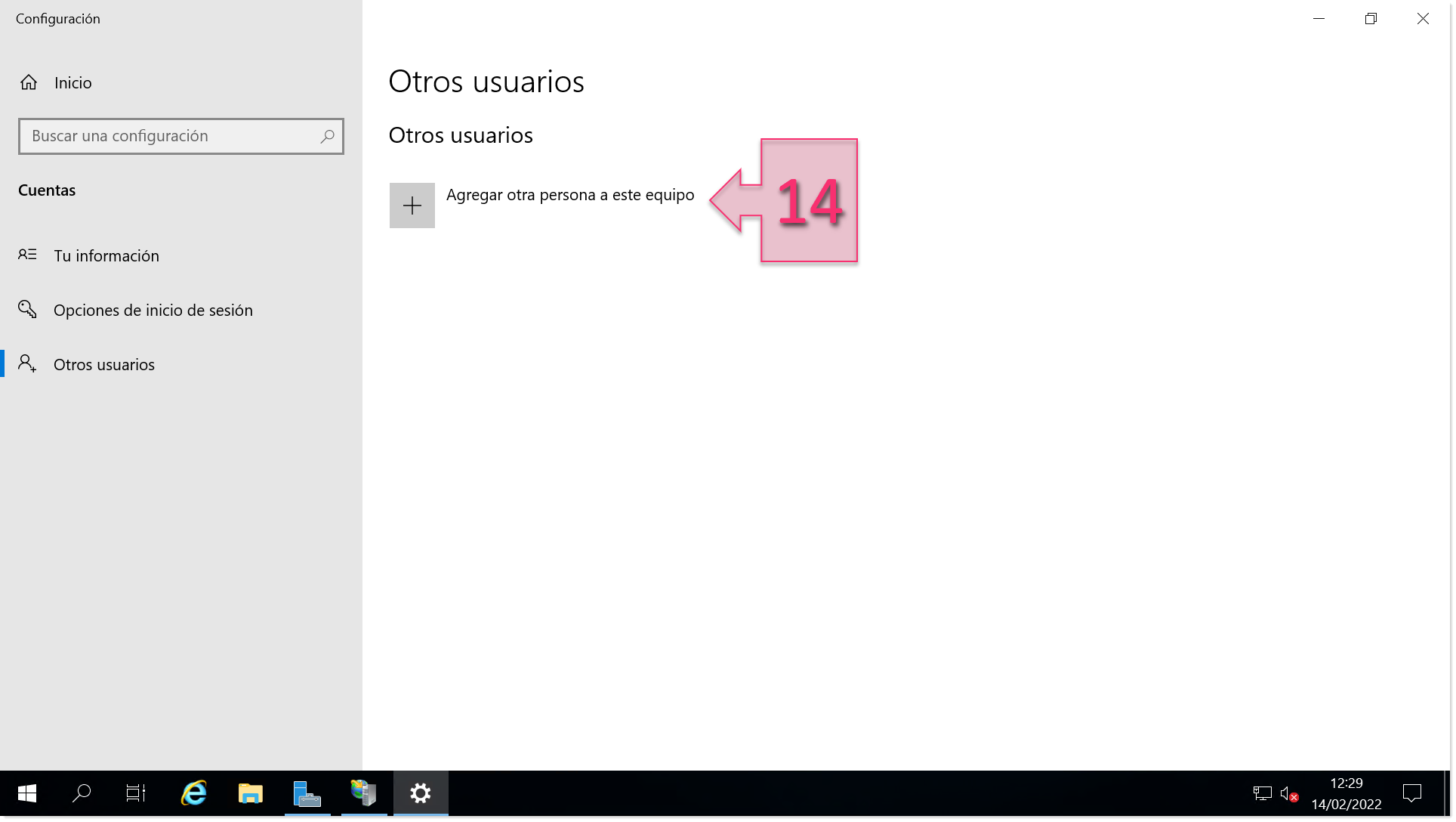 Part 2 - Click on "Add someone else to this PC"