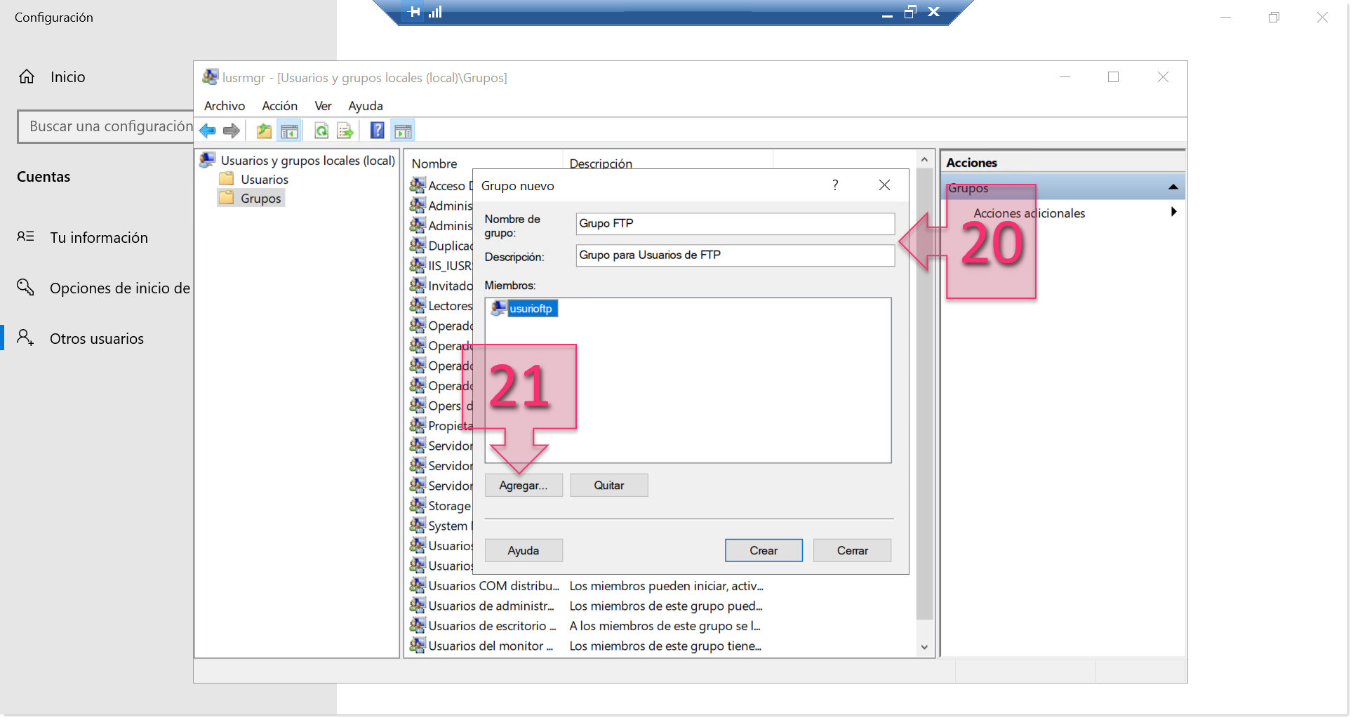 Part 2 - Enter group information