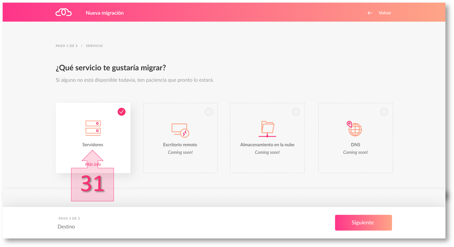 Part 4 - Select Servers from the menu