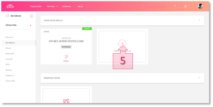 Step 1. Access the Network Cards section and add a new card