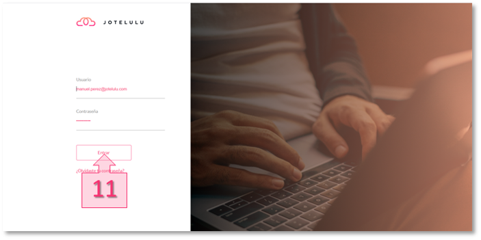 Step 3. Access the user portal using the link