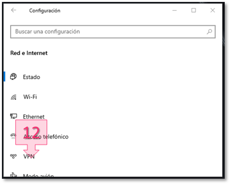 Step 3. Go to Settings > Network and Internet > VPN on the user device.