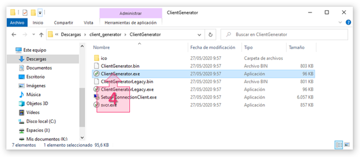 Step 2. Run ClientGenerator.exe