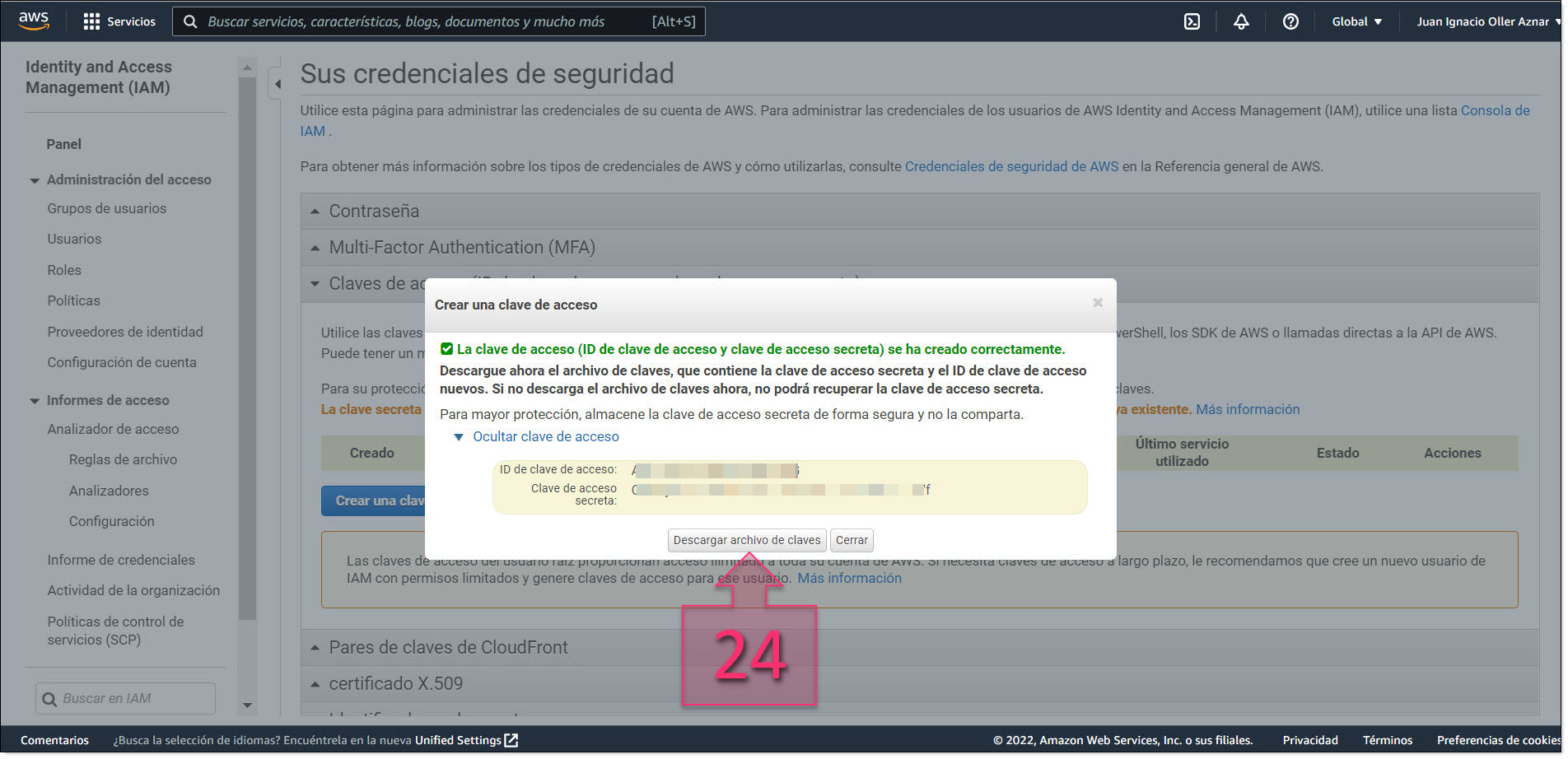 Part 3 - Save your newly generated keys