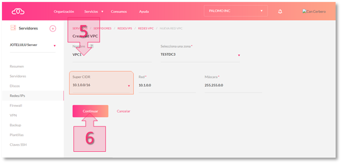 Step 3. Name your VPC network Step 3. Name your VPC network