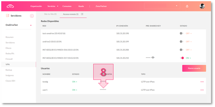 Step 2. Check that your new remote access user has been created successfully