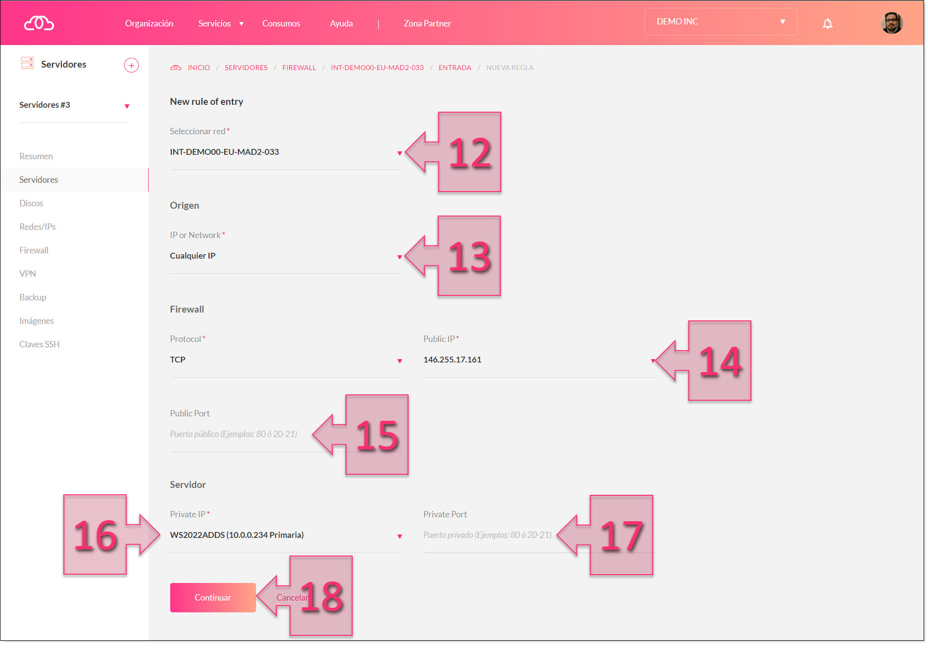 Part 1 - Create a rule to allow SSH connections