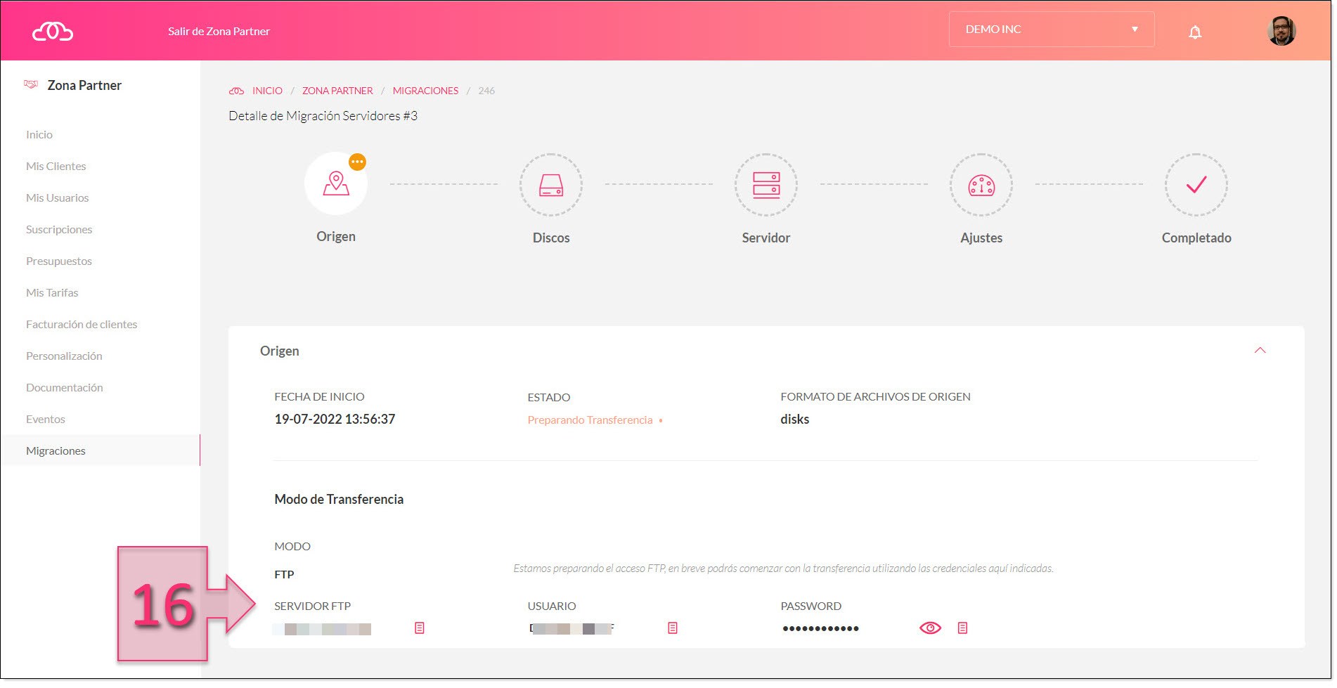 Part 1- FTP server details and server information