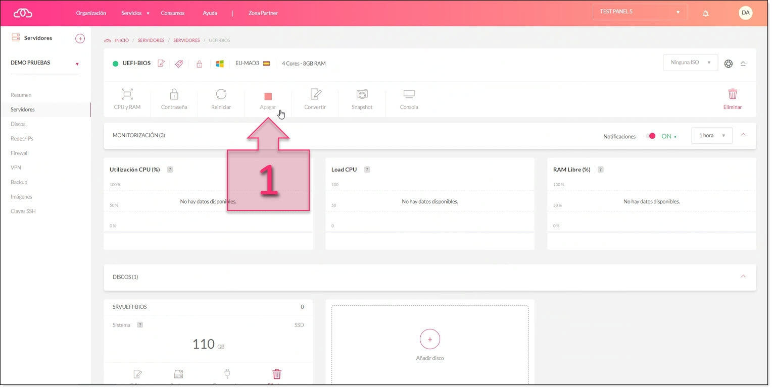 Part 1 - Stop the server that is not booting correctly