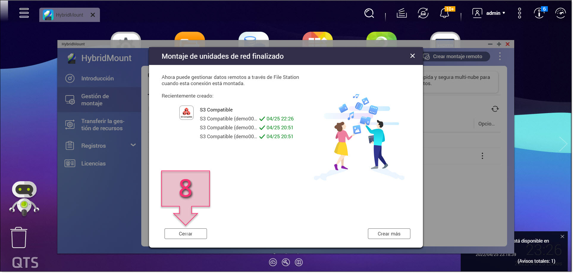 Synchronising the S3 connection