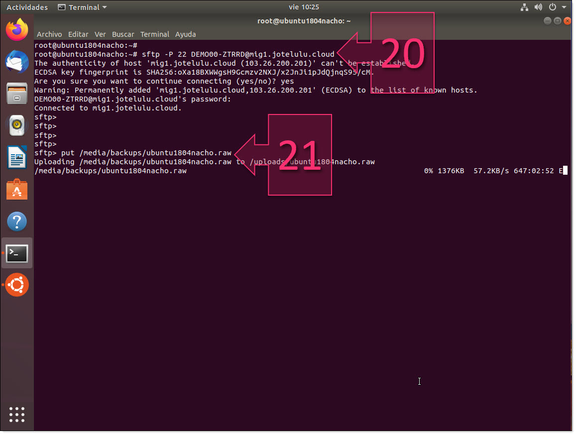 Part 2 - Connect to the FTP server and upload the image file