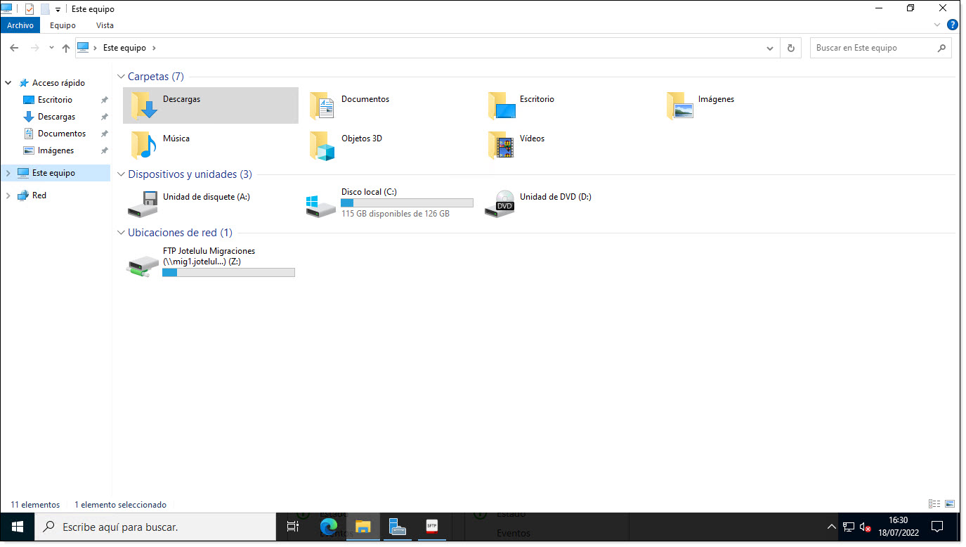 Part 2 - Check the FTP connection