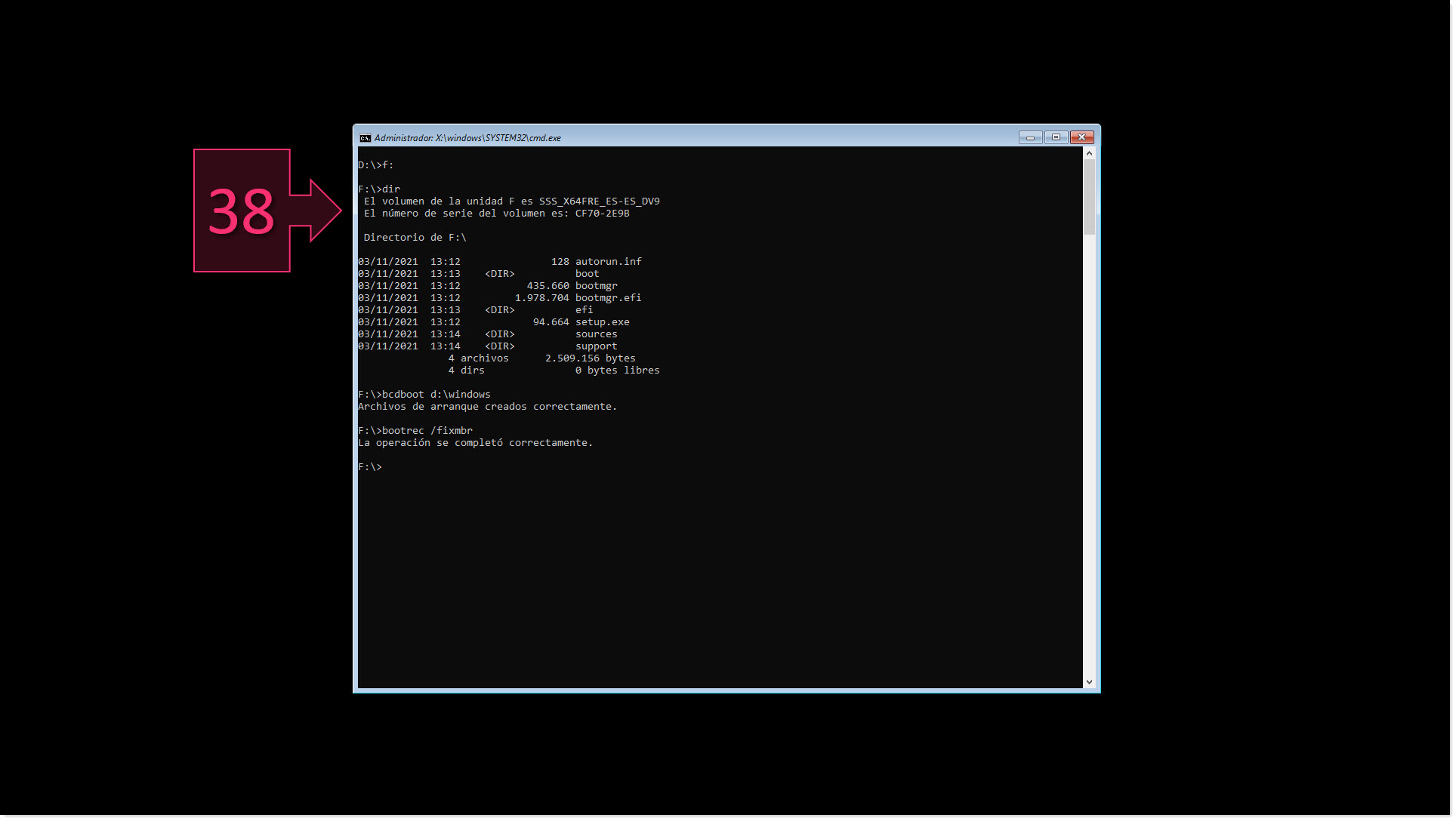 Part 4 - Complete Windows boot recovery