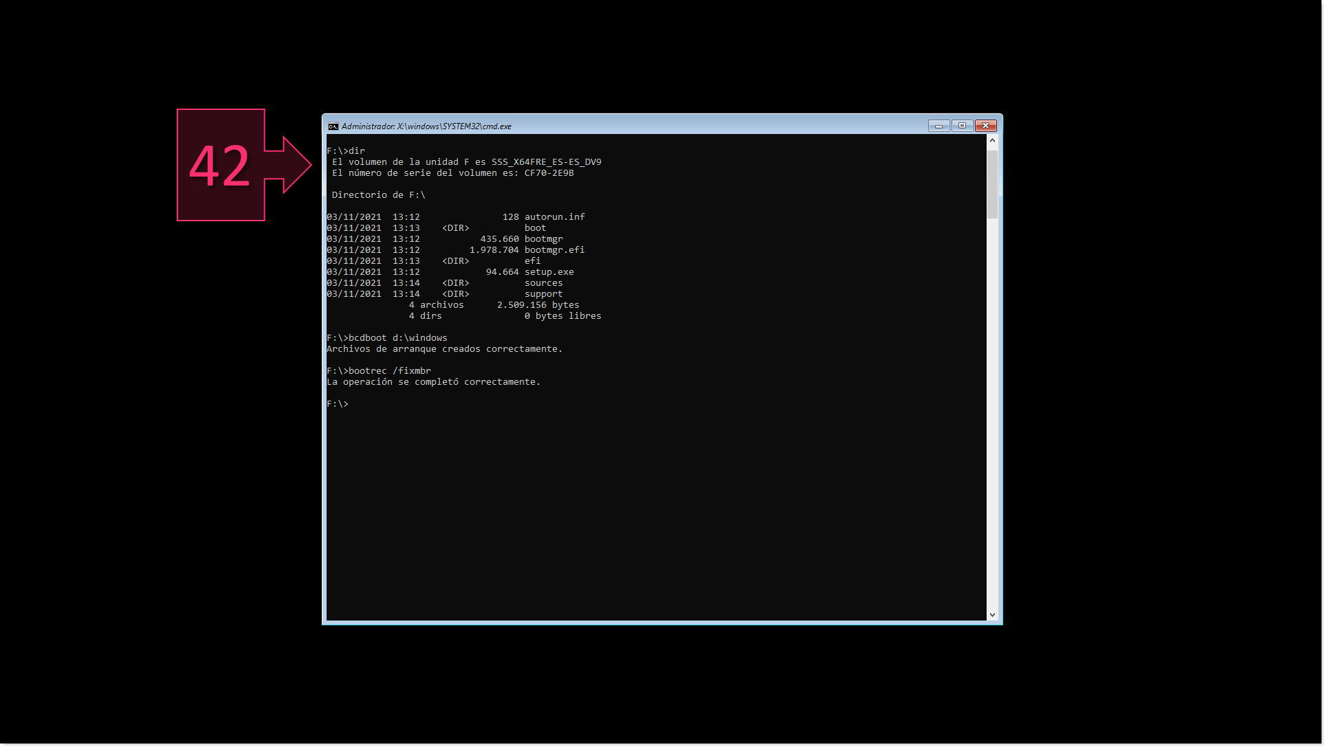 Part 5 - Run the second part of the boot recovery