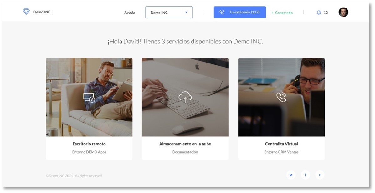 Imagem. Portal de Utilizador da Jotelulu 100% personalizado.