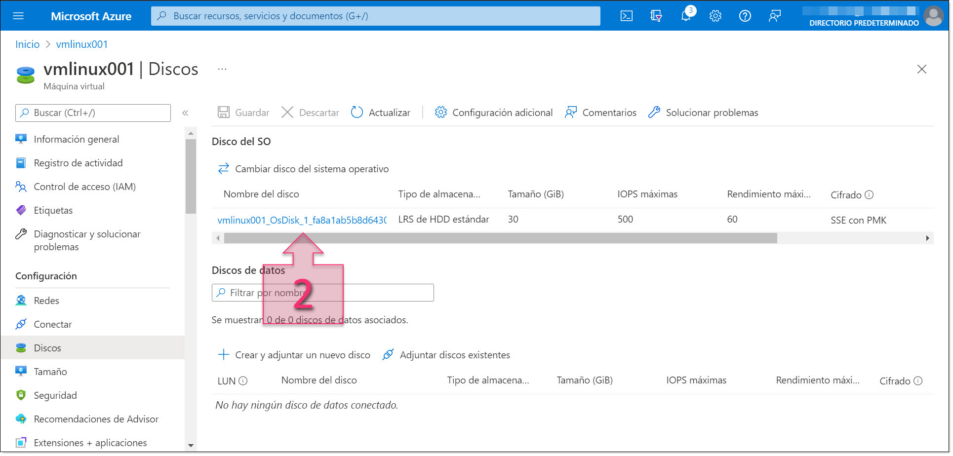 Part 1 - Select the OS disk